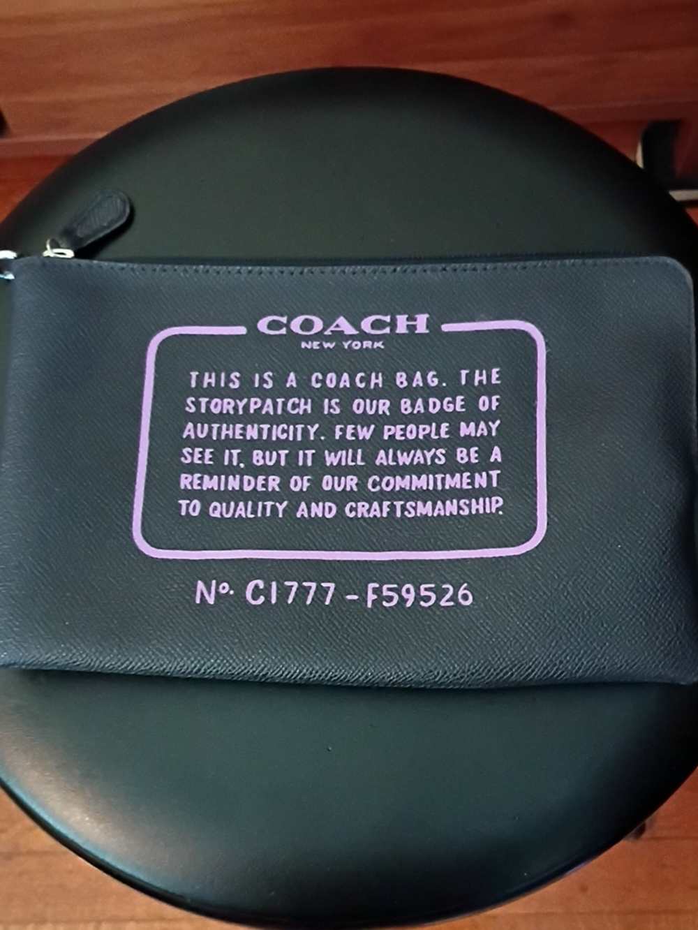 Dark Grey Coach Tote - Picture 4 of 4